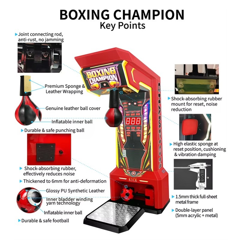 2-in-1 동전 작동식 복싱 아케이드 게임기 영어 버 - Boxing Machine Arcade 리뷰 및 가격